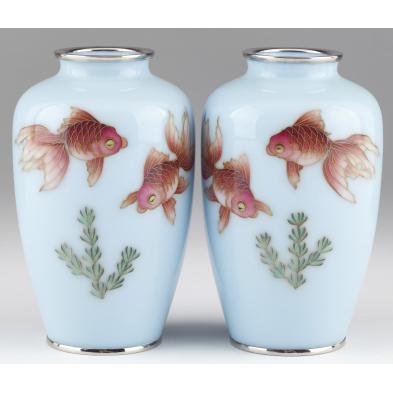 pair-of-silver-and-cloisonne-koi-vases