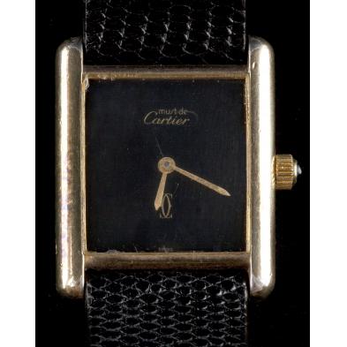 black-faced-must-de-cartier-man-s-wristwatch