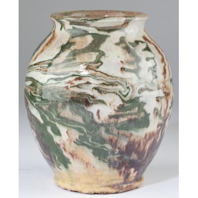 c-b-masten-glazed-vase-nc-pottery