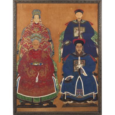 large-chinese-multi-figure-ancestral-portrait