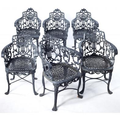 set-of-six-american-cast-iron-armchairs