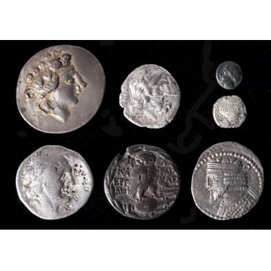 seven-ancient-greek-coins