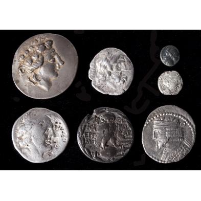 seven-ancient-greek-coins