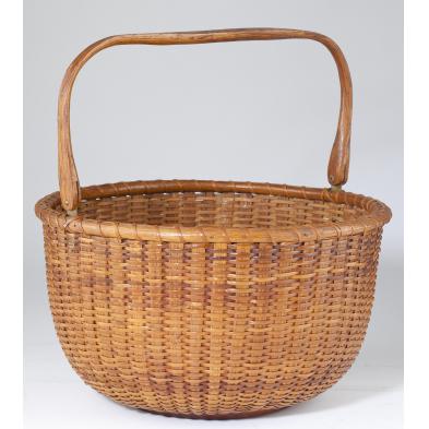 large-antique-nantucket-basket