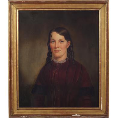 american-school-portrait-of-a-young-woman