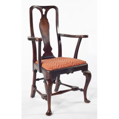 queen-anne-seaweed-marquetry-inlaid-arm-chair