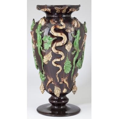 french-palissy-ware-vase-late-19th-century