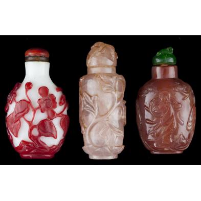 three-asian-snuff-bottles