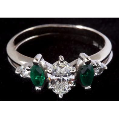 14kt-gold-tsavorite-and-diamond-wedding-set