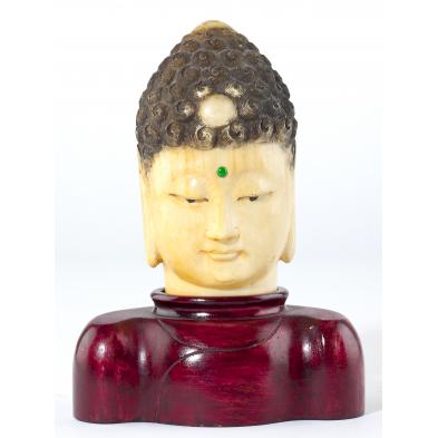asian-carved-ivory-buddha-head
