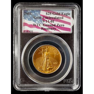 2001-25-1-2-ounce-wtc-gold-eagle