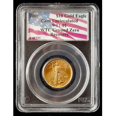 2001-10-1-4-ounce-wtc-gold-eagle