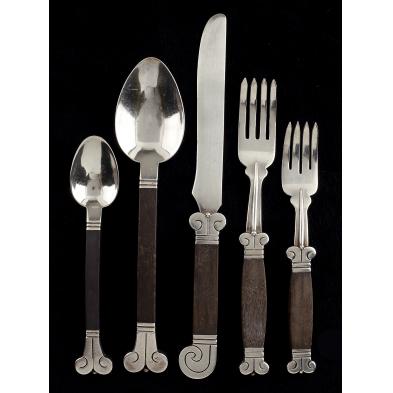 hector-aguilar-aztec-silver-rosewood-flatware