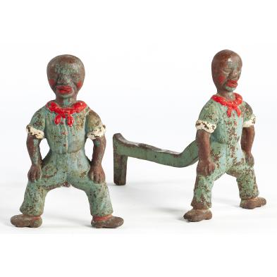 pair-of-19th-century-figural-painted-andirons