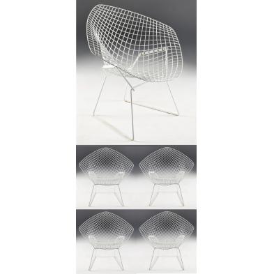 set-of-5-harry-bertoia-wirework-armchairs