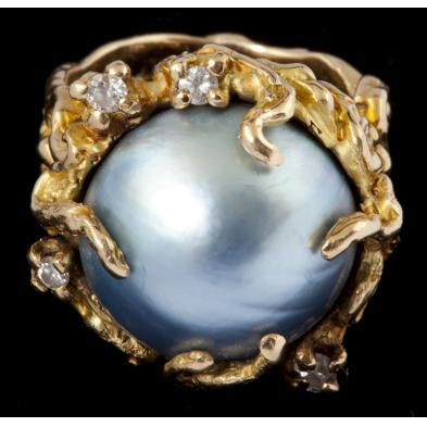 18kt-pearl-and-diamond-ring