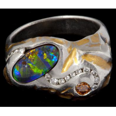 platinum-24kt-diamond-and-opal-ring