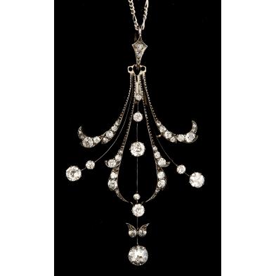 9kt-victorian-diamond-pendant-and-chain