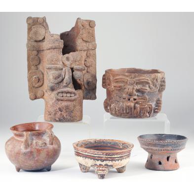 five-pre-columbian-red-ware-ceramics