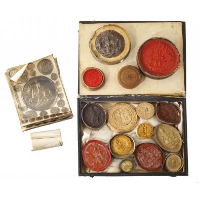old-collection-of-medieval-seals-and-impressions
