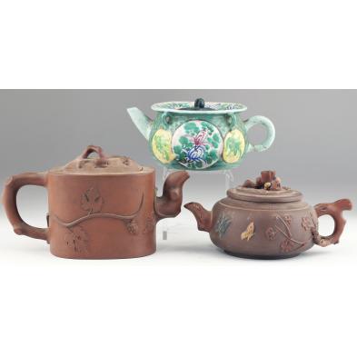 three-yixing-teapots