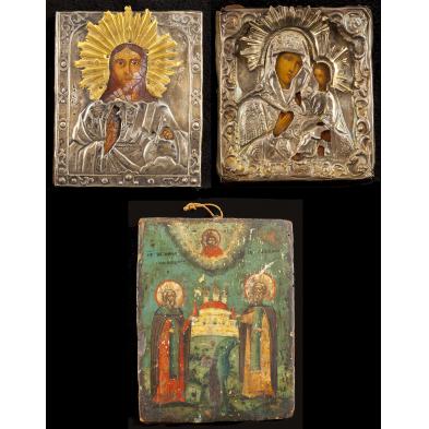 three-russian-icons-19th-century