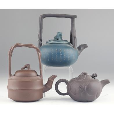 three-yixing-teapots