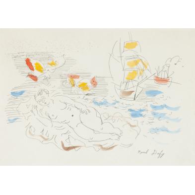 raoul-dufy-1877-1953-la-baigneuse-et-papillons