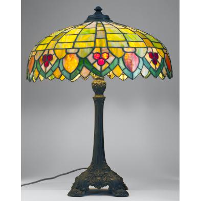 wilkinson-leaded-glass-and-bronze-table-lamp