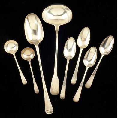 eight-georgian-silver-serving-items