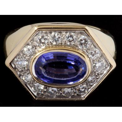 18kt-tanzanite-and-diamond-ring