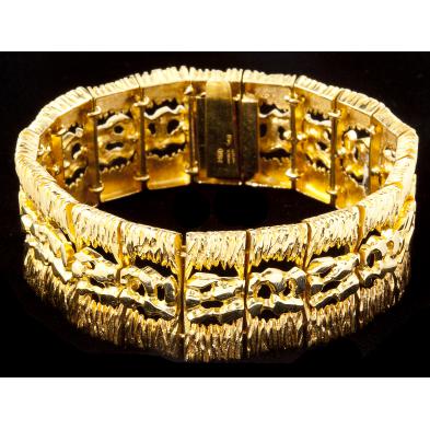 18kt-gold-open-work-link-bracelet