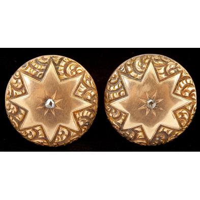 francis-scott-key-s-rose-gold-diamond-cufflinks