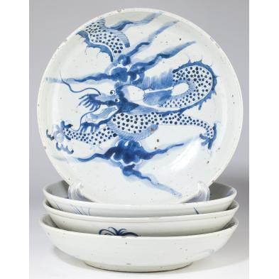 four-chinese-blue-and-white-animal-plates