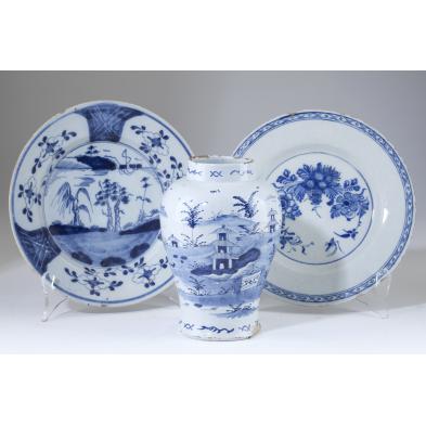 three-english-delft-blue-and-white-items