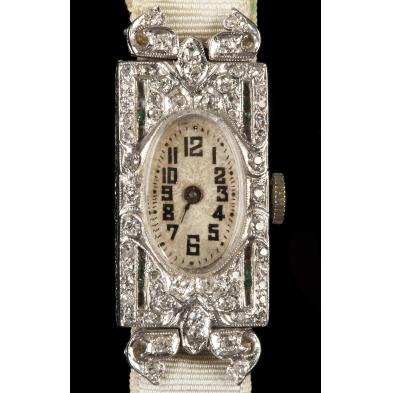 art-deco-platinum-and-diamond-watch-glycine