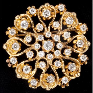 gold-and-diamond-snowflake-brooch-pendant