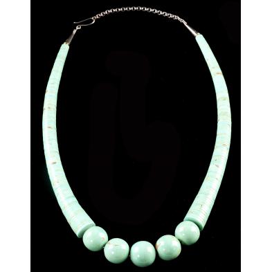 two-native-american-turquoise-necklaces