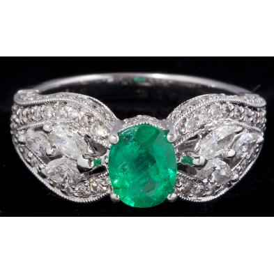 emerald-and-diamond-ring