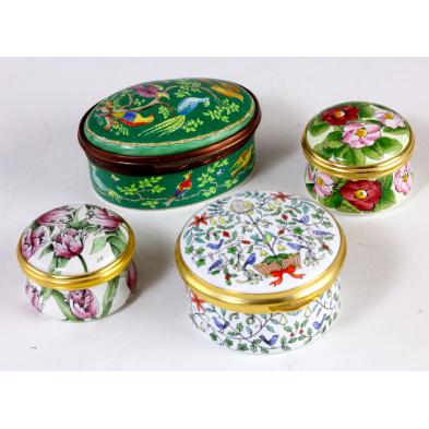 four-halcyon-days-enamels-boxes-floral