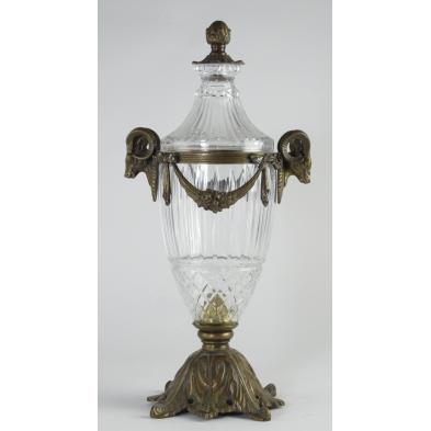 20th-century-crystal-and-bronze-urn