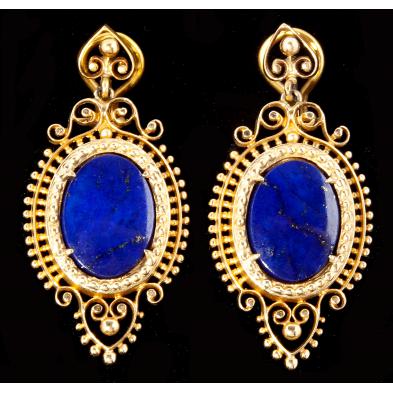 gold-and-lapis-drop-pendant-earclips