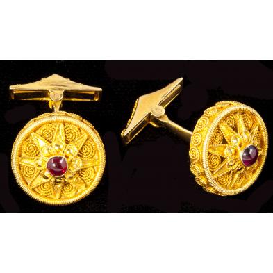 gold-and-ruby-cufflinks-michalis