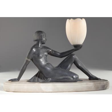 att-max-le-verrier-art-deco-figural-lamp