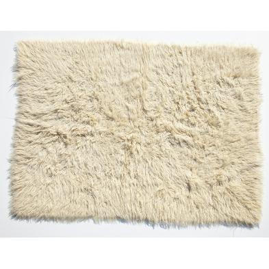 two-mid-century-modern-flokati-area-rugs