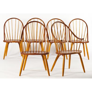 six-thomas-moser-dining-chairs