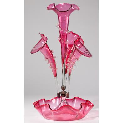 victorian-cranberry-glass-epergne