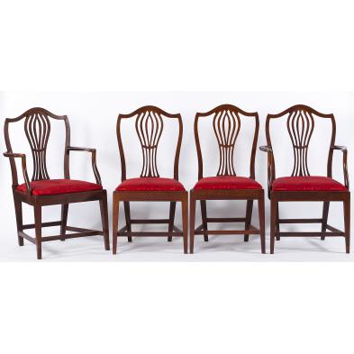 four-english-hepplewhite-chairs