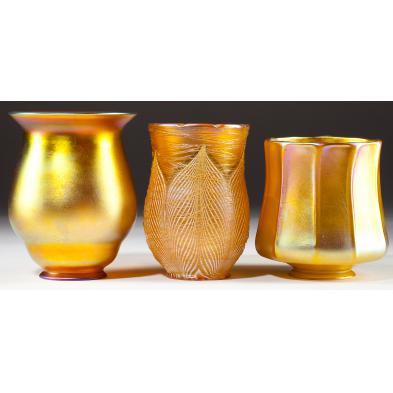 three-quezal-art-glass-shades