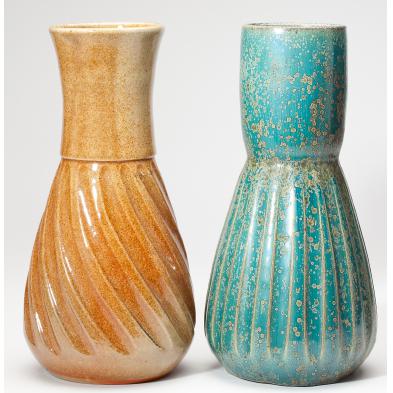 two-ben-owen-iii-linear-decorated-vases